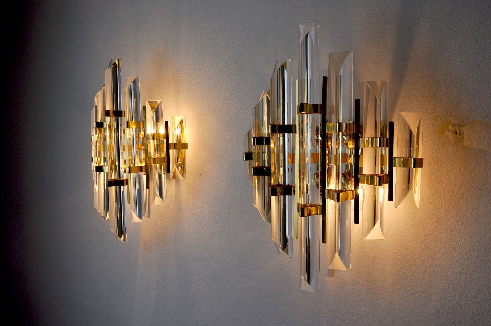 Paire d'appliques Venini, Italie, 1970