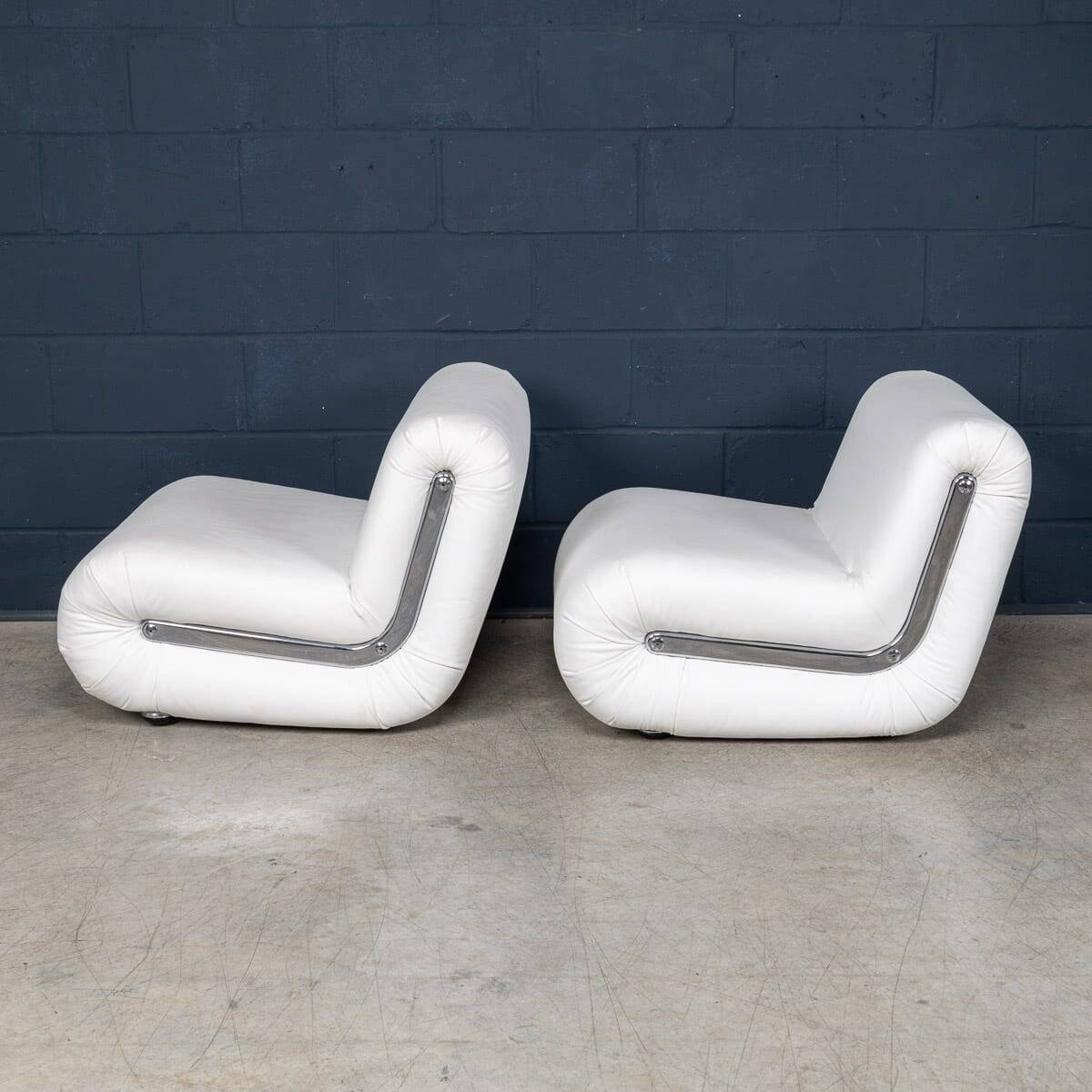 20thC ITALIAN PAIR OF BOOMERANG LOUNGE CHAIRS BY RODOLFO BONETTO FOR B-LINE
