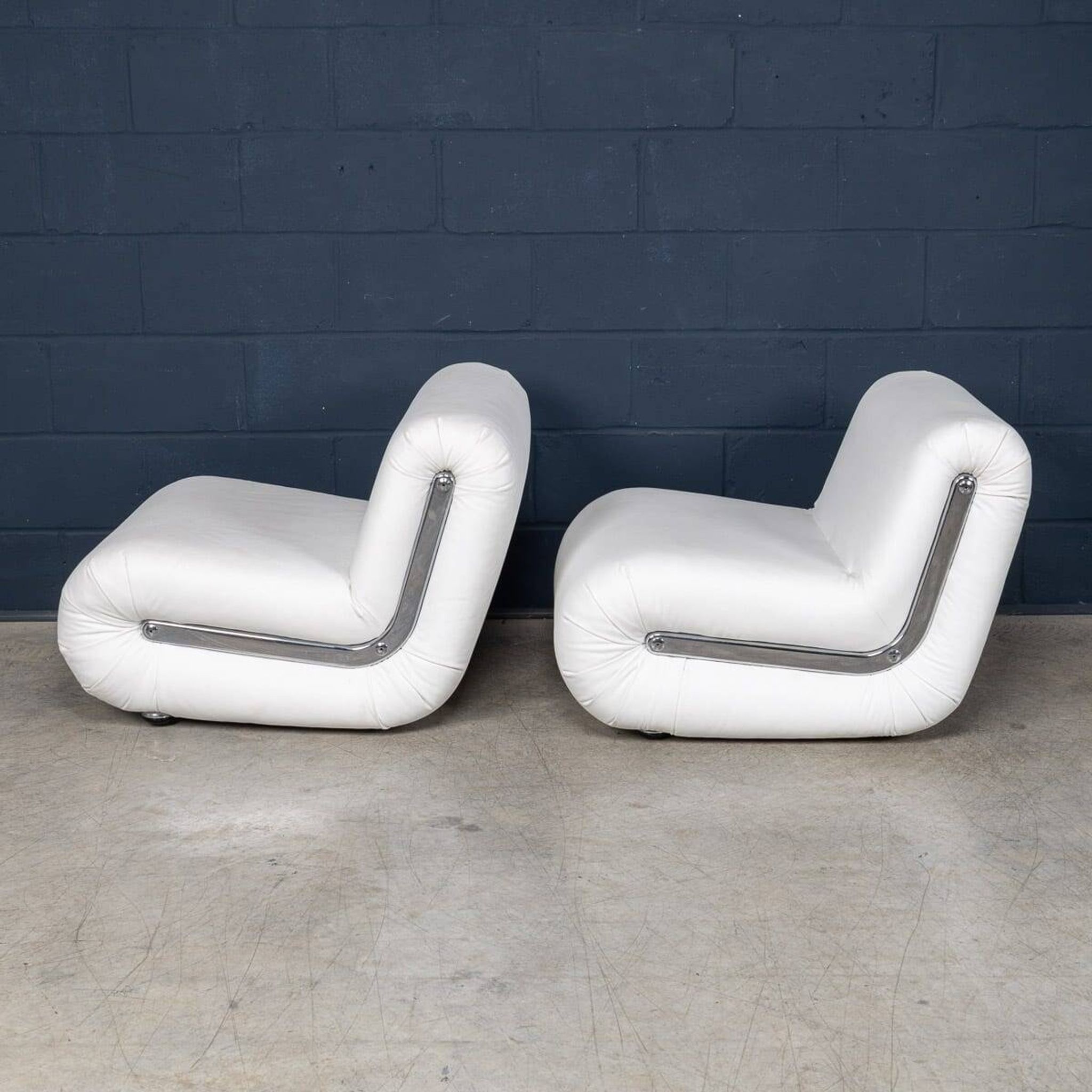 20thC ITALIAN PAIR OF BOOMERANG LOUNGE CHAIRS BY RODOLFO BONETTO FOR B-LINE
