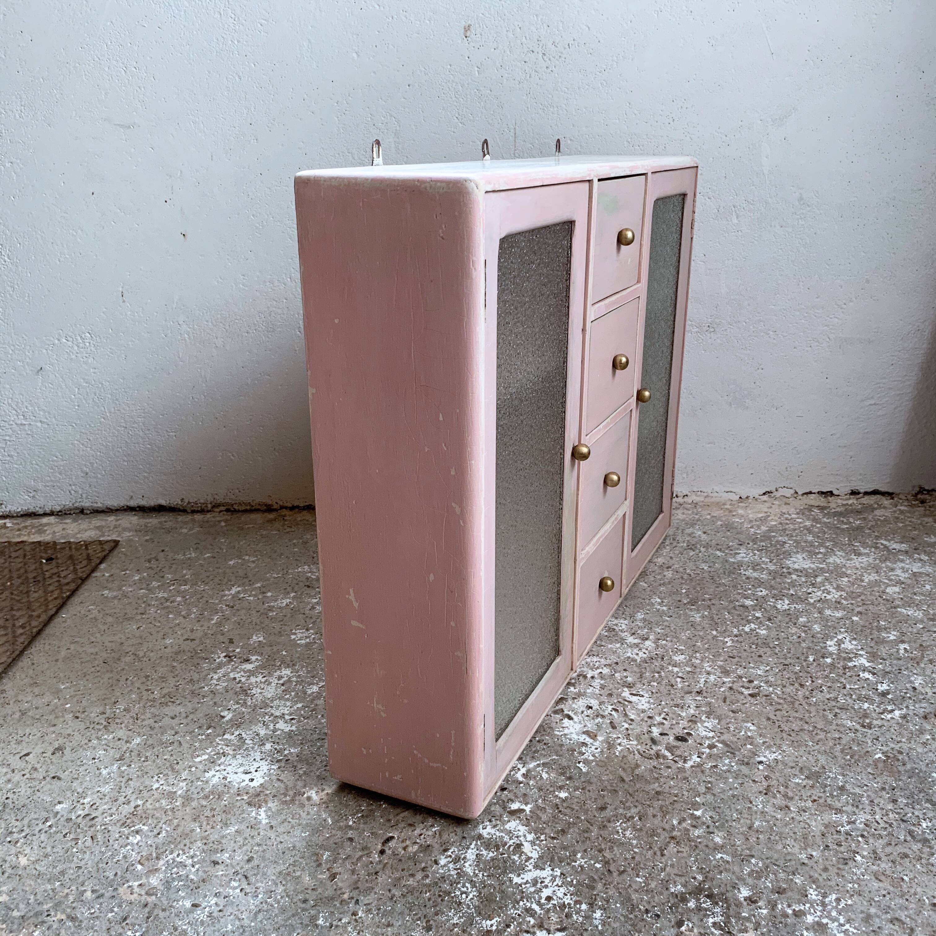 Wall toilet cabinet 2 doors 4 drawers