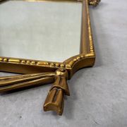 Grand miroir de cheminée doré – bois