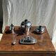Tea set including teapot, milk jug, sugar bowl and butter dish