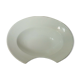Plat a barbe barbier en faience blanche bordeaux veillard 19 eme