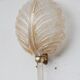 Barovier & Toso Murano Gold Glass and Brass Wall Light, Italy, 1960s
