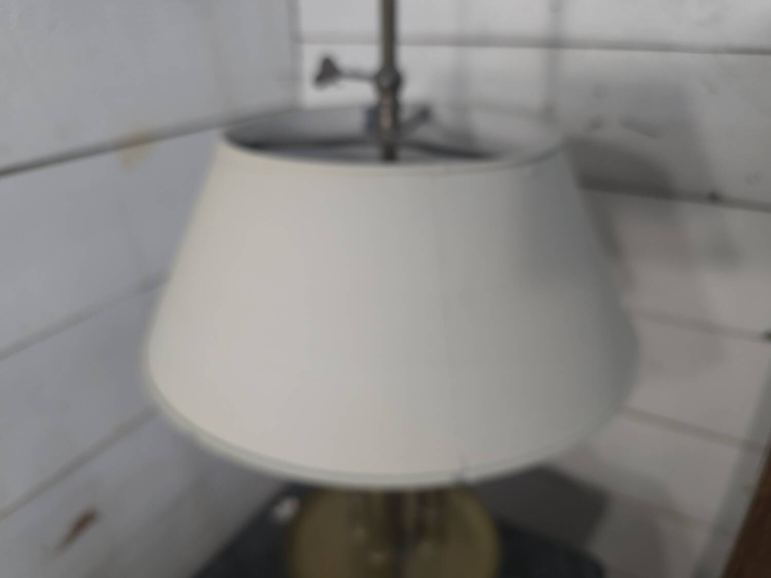 Brass hot water bottle lamp