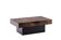 Table basse formant bar à plateau coulissant. Années 1970.
