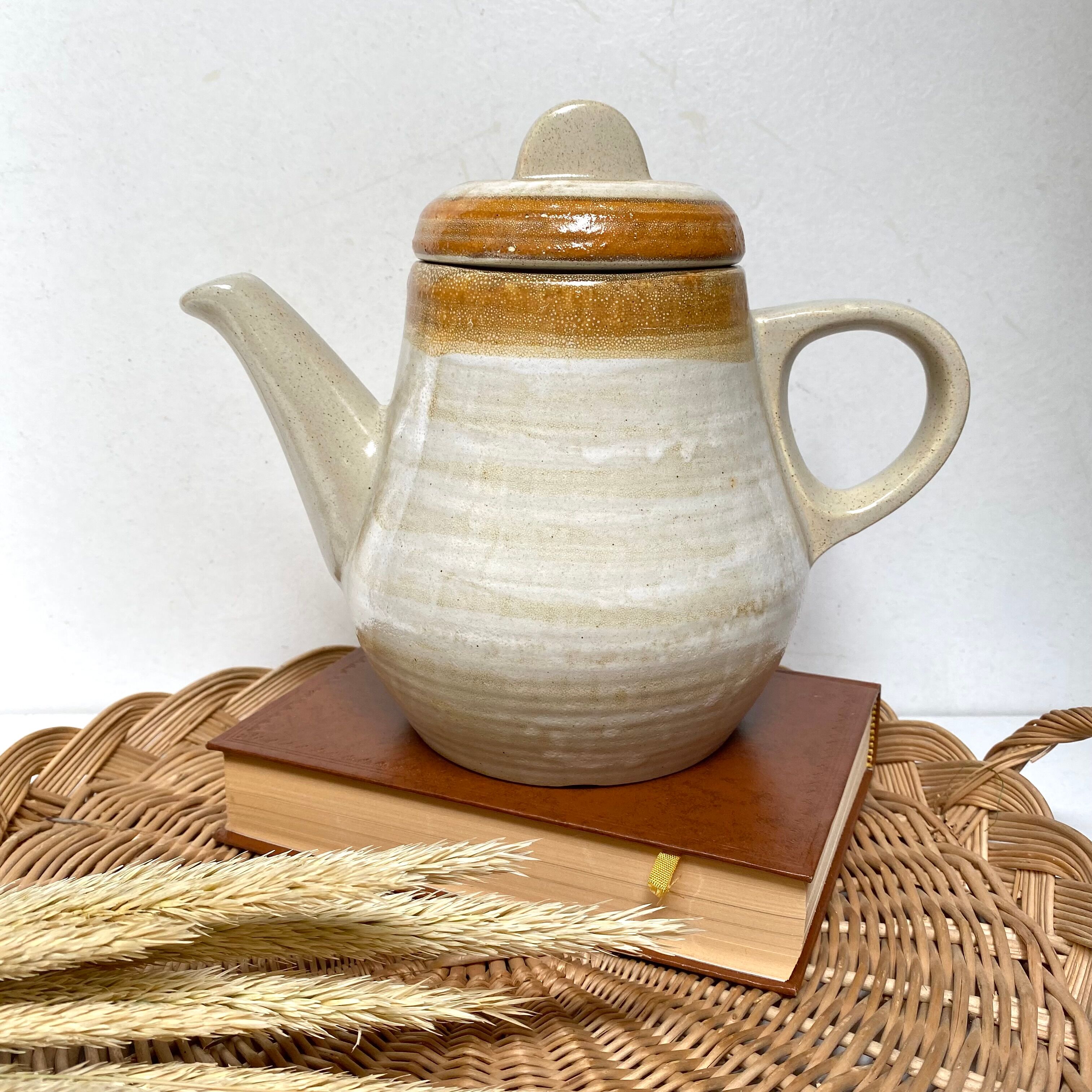Vintage stoneware teapot