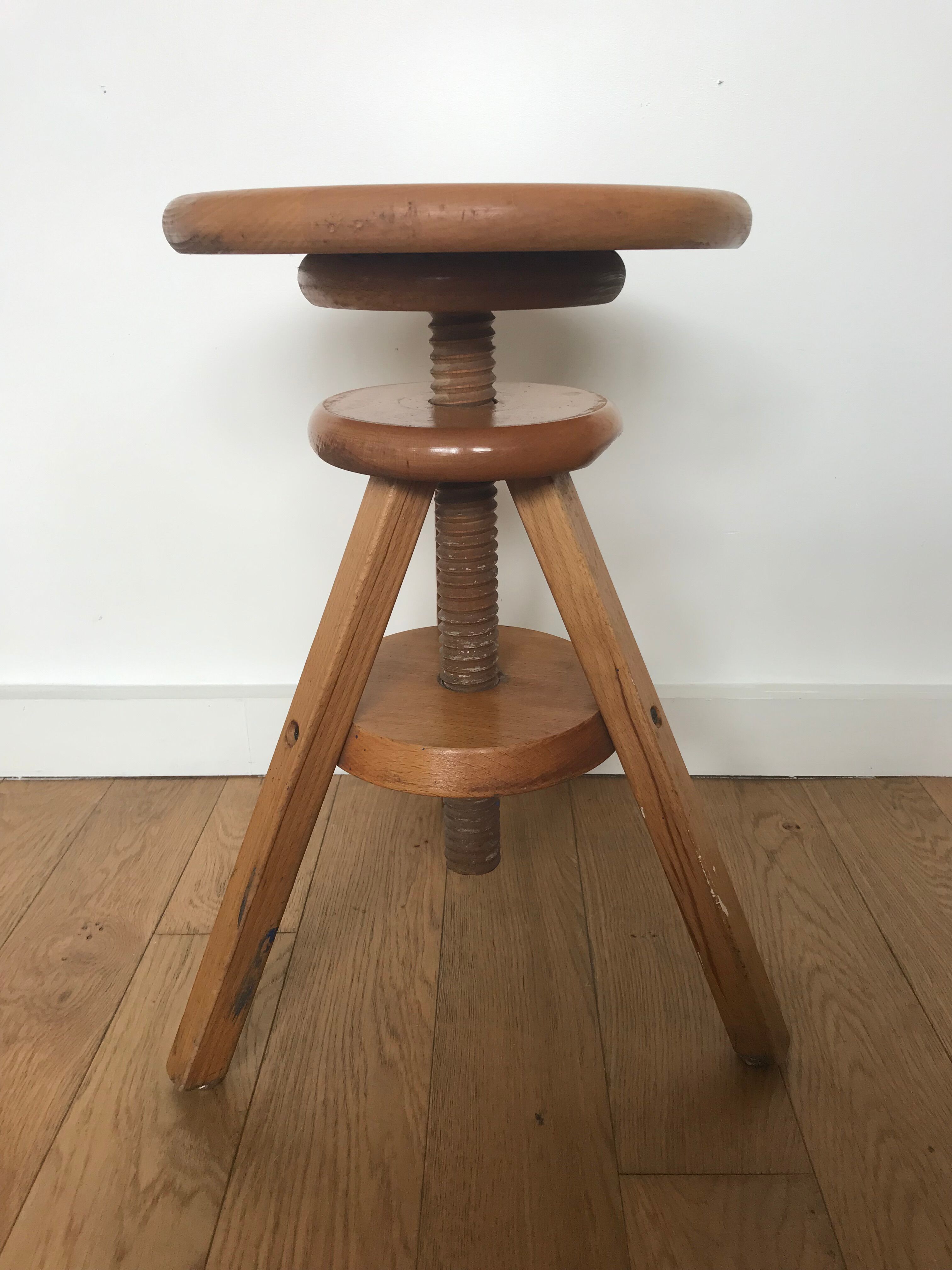 Architect wooden stool