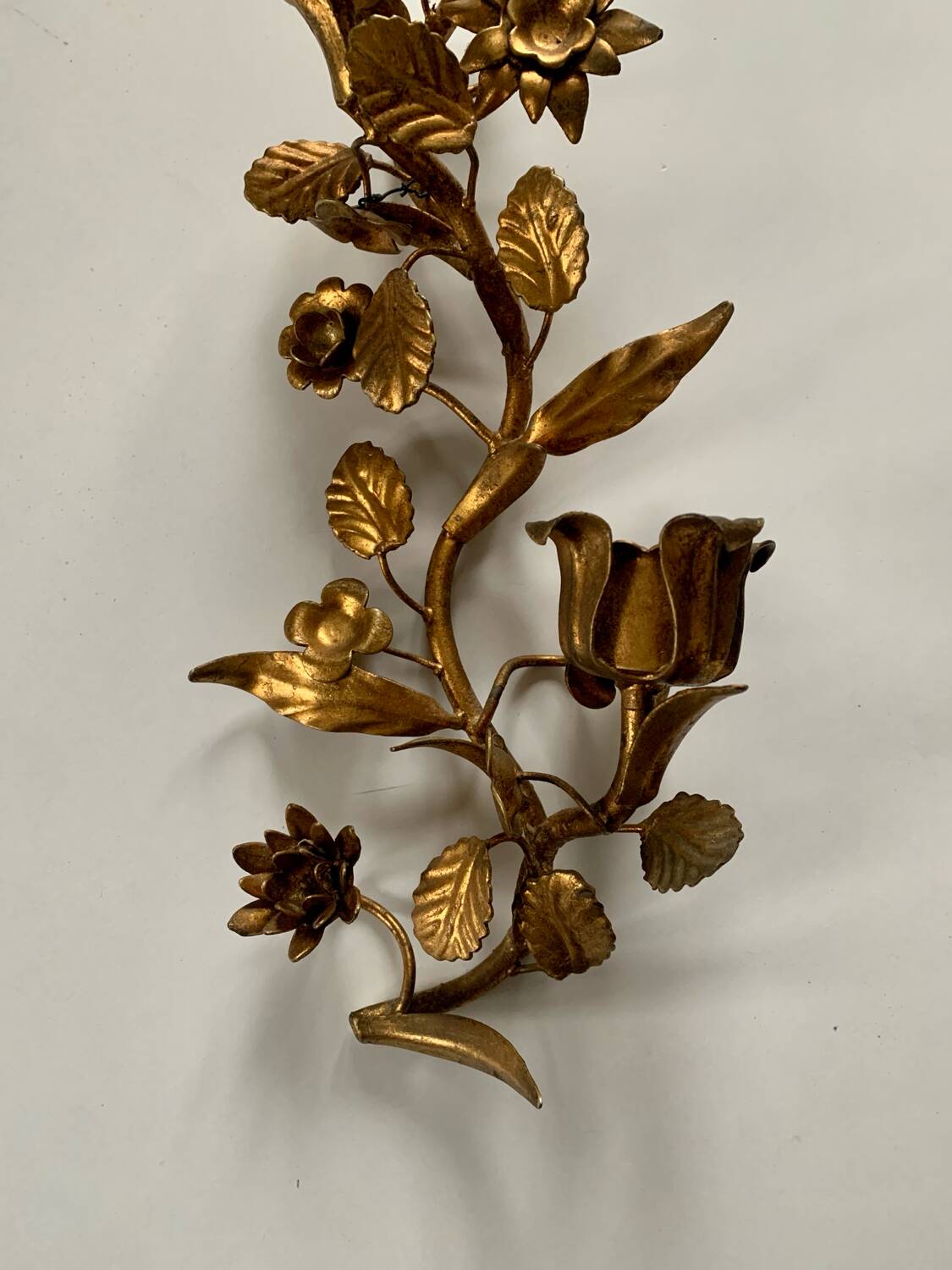 70s wall candle holder