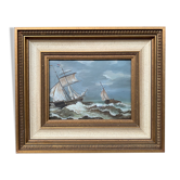 Tableau "paysage marin"