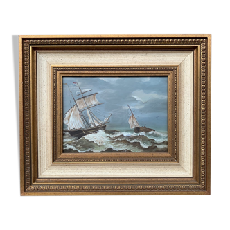 Tableau "paysage marin"