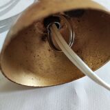 Vintage suspension globe in amber glass