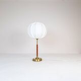 Mid-Century Modern brass and metal table lamp Ewå, Sweden, 1950s