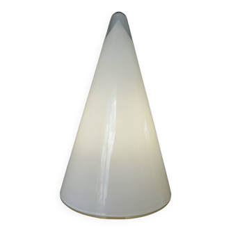 Lampe Teepee XXL en verre, éditeur SCE, aspect iceberg 1980