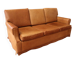 havana leather club-style sofa from the 1970s