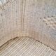 Pair of armchairs and bench in rattan and bamboo from the 60s/70s