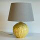 Lamp vintage yellow ceramic ball