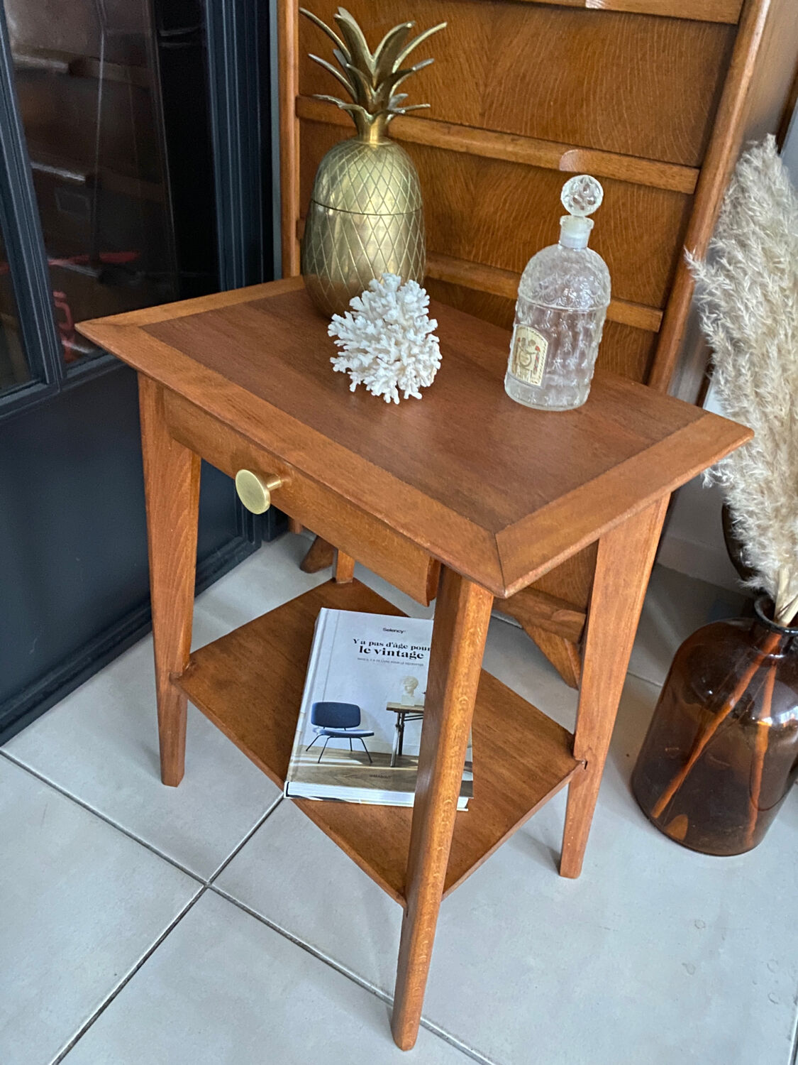 Vintage bedside table