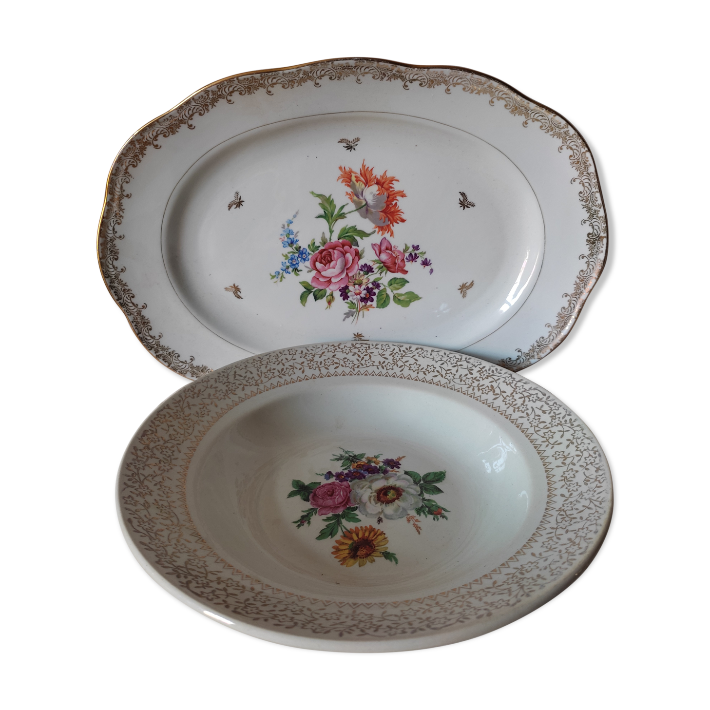 Duo of old dishes
