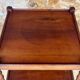 Art Deco Console with 3 levels, turned wood "Faux Bamboo", circa 1930s.