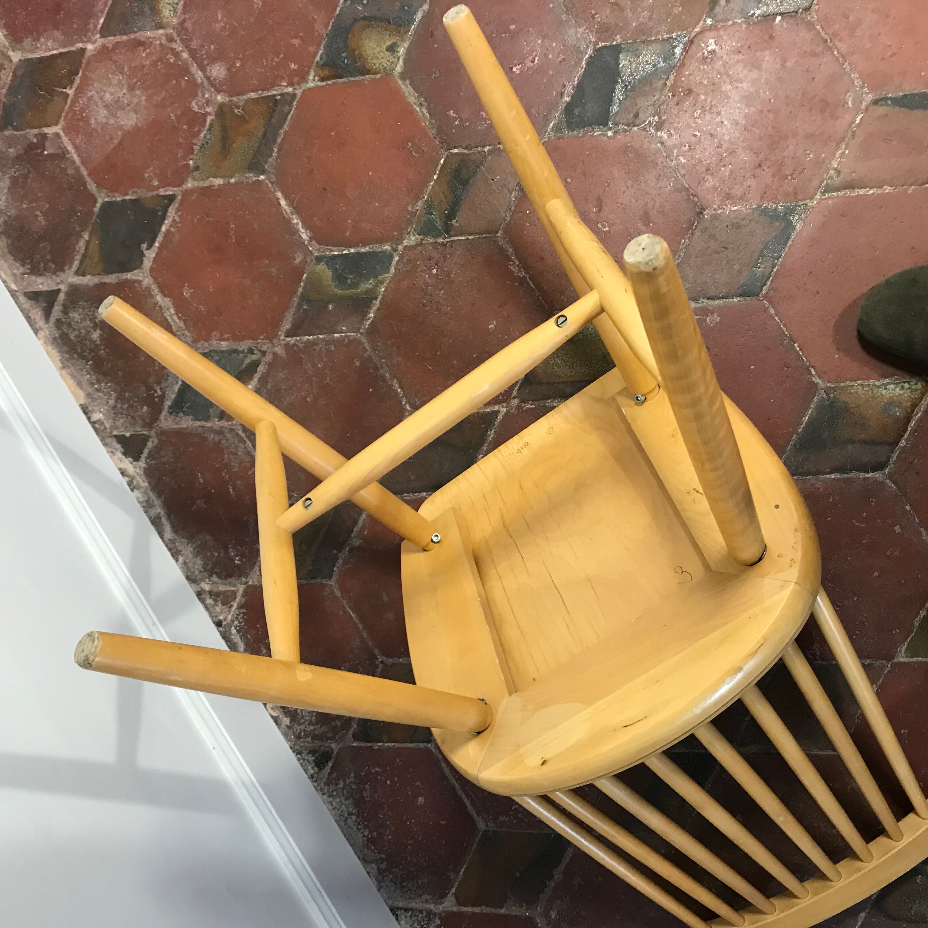 Lot de 4 chaises  1960-70 modèle Tellus IKEA vintage