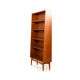 Danish conical bookshelf in teak by Johannes Sorth