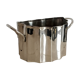 Silver metal ice bucket