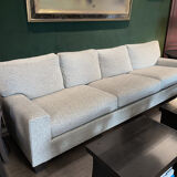 Sofa in light gray fabric - 5 seats