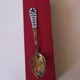 Russian enamelled silver spoon
