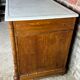 Bamboo-style pine sideboard and marble top early nineteenth century