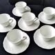 6 Tasses à café en porcelaine de Limoges