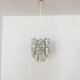 Large Ice Glass Chandelier by J.T. Kalmar