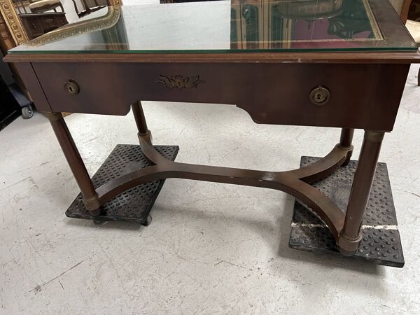 Bureau de style Empire en acajou et placage XXieme siècle
