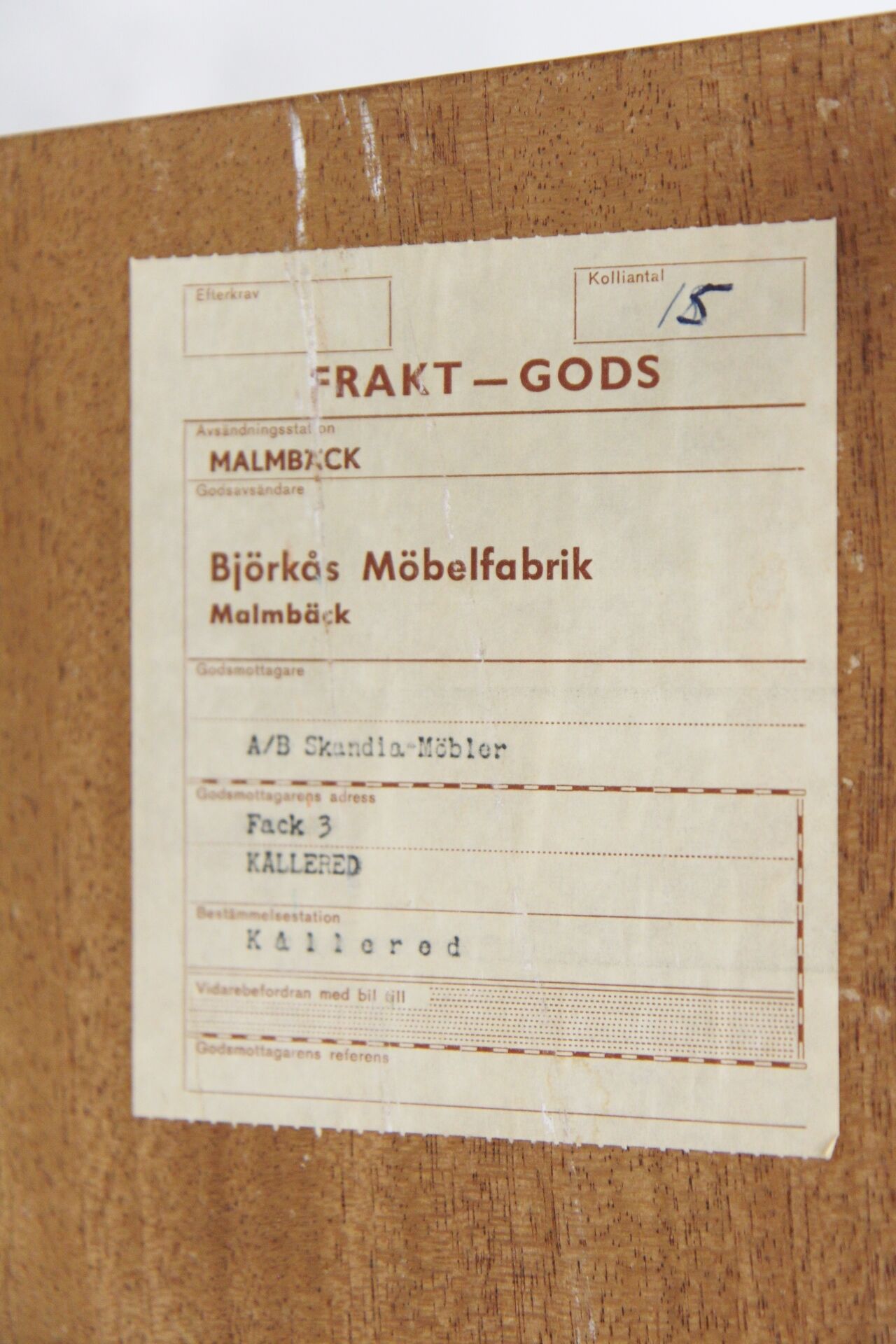 Pair of teak bedside tables, Björkås Möbelfabrik, 1960