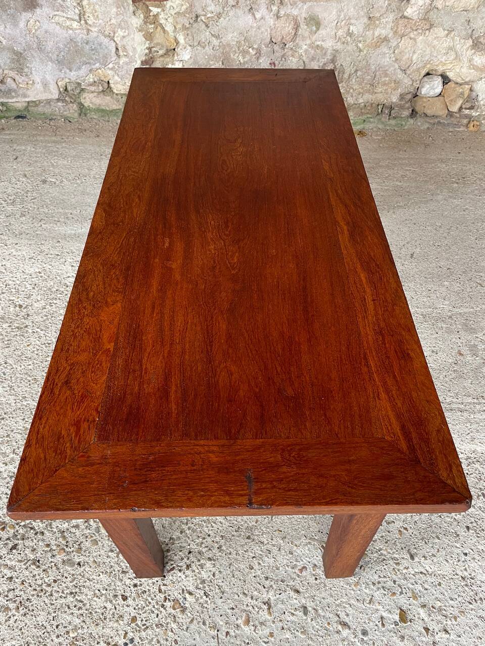 Vintage oak farmhouse coffee table, circa 1950's