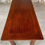 Table basse vintage de ferme en chêne, circa 1950