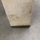 Marble tessellate coffee table '80, off white and salmon with brass