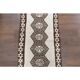 Vintage Turkish Hand-Knotted Wool Cotton White Runner Rug 78x354