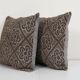 Set of 2 vintage kilim cushion covers 51x51 cm