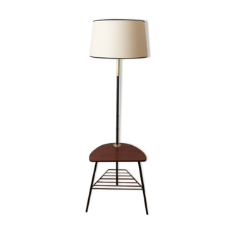 Floor lamp tripod tablet magazine rack 60 years