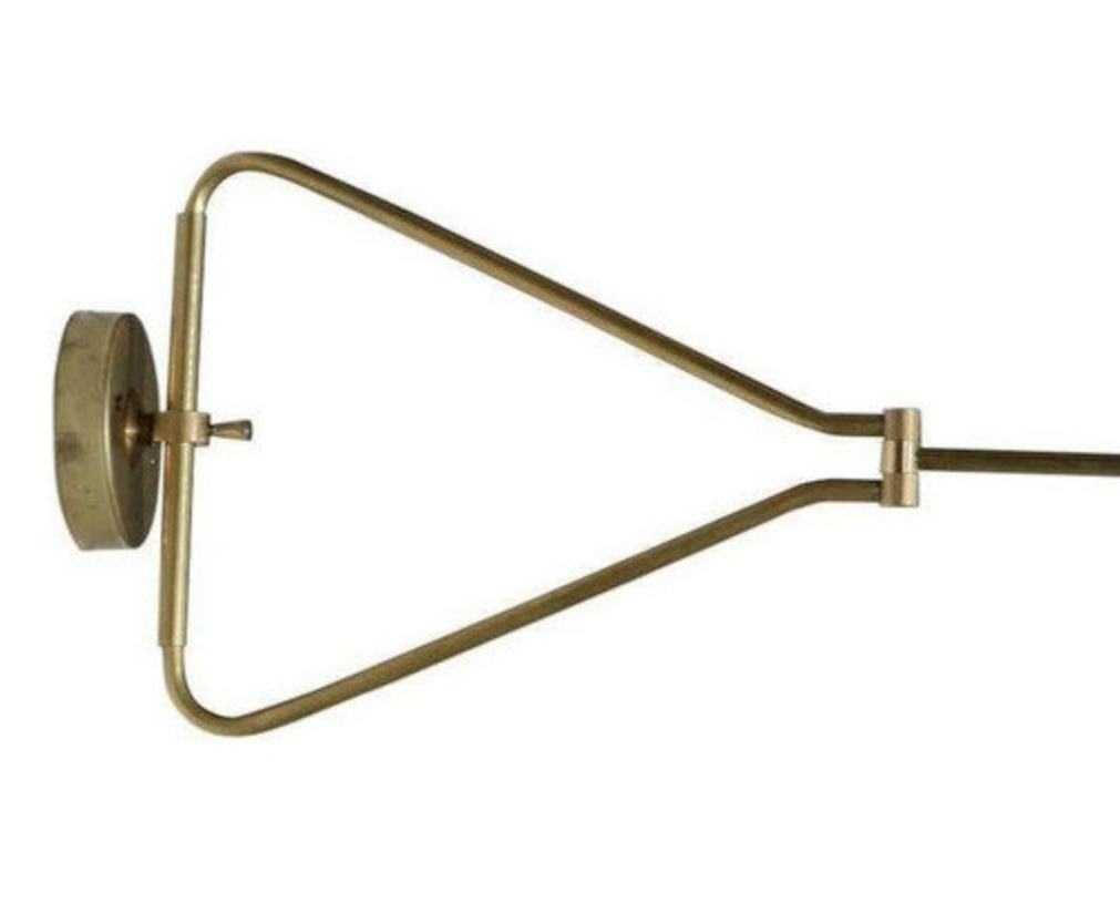 Articulable italian wall lamp black