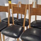 Set of 6 Scandinavian chairs, 1960s