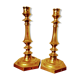 Pair of brass candlesticks