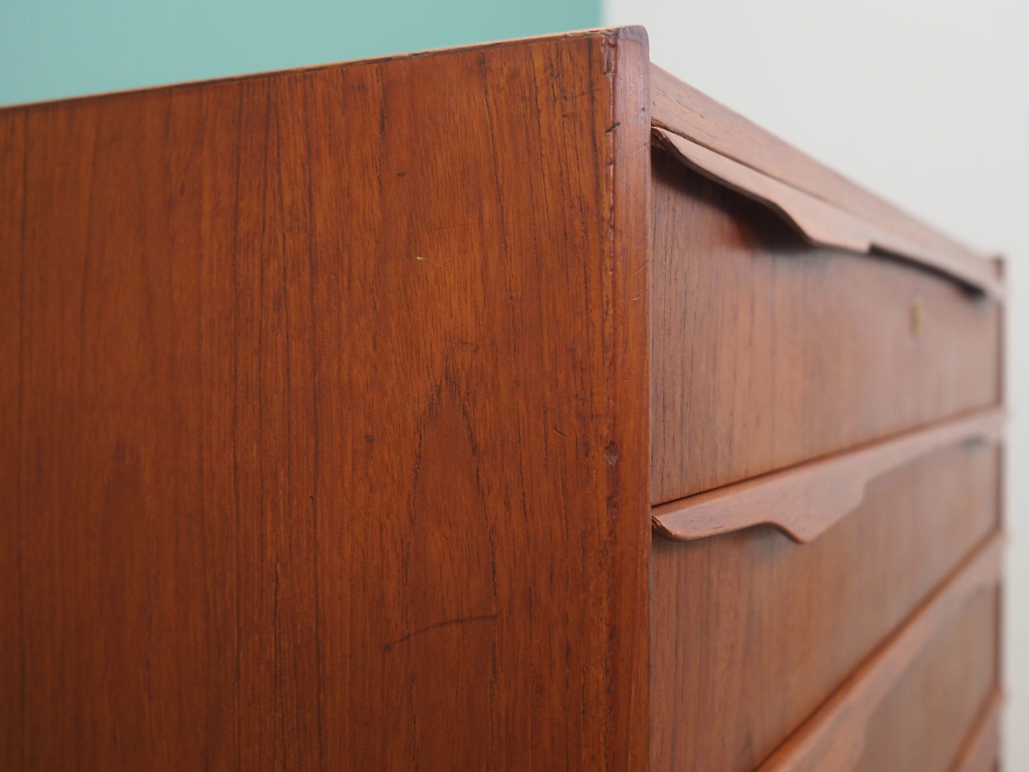 Teak chest of drawers danish design vintage