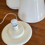 Conical lamp in opaline of Murano vintage 52 cm