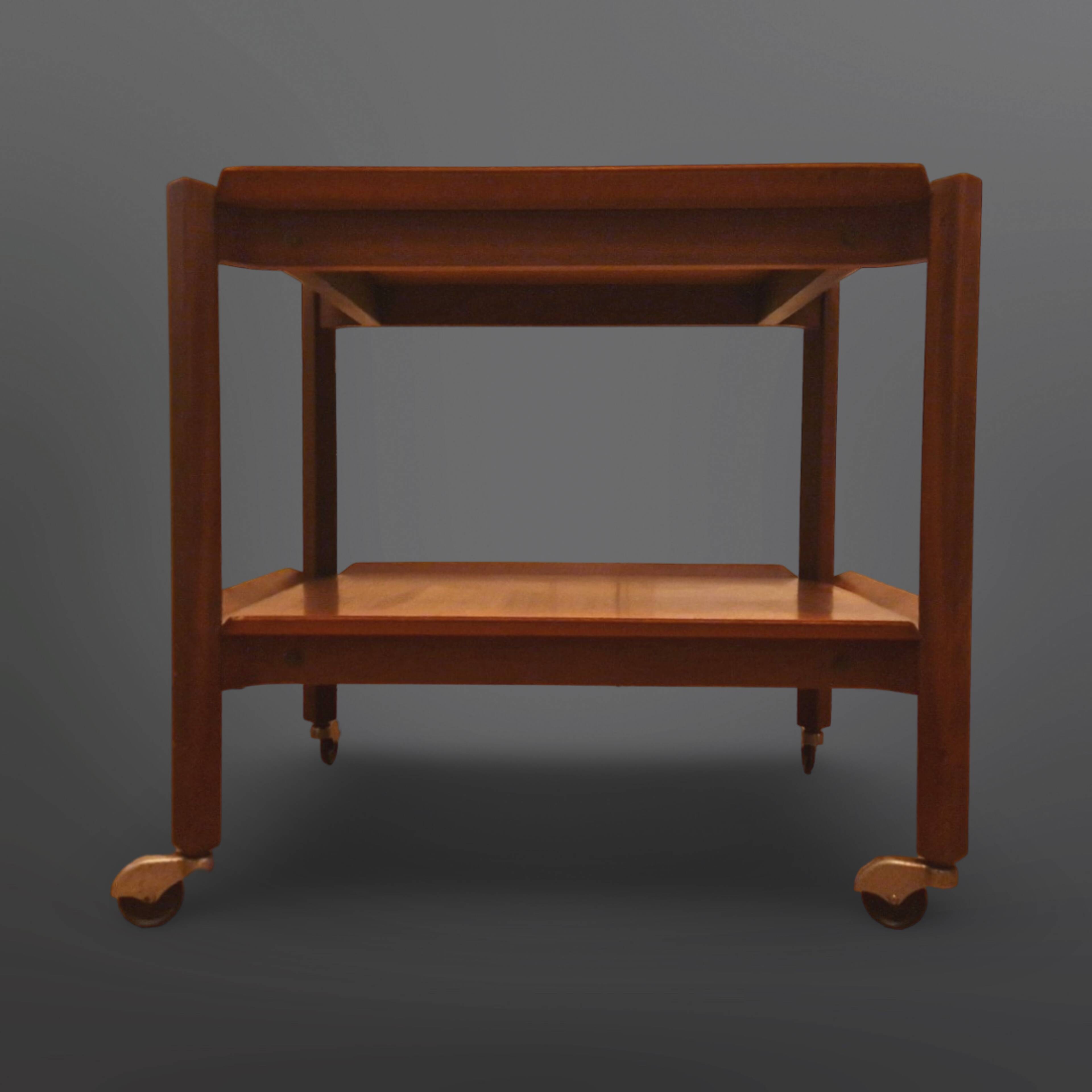 Chariot de service vintage PT10 en contreplaqué par Cees Brakeman pour Patoe, Pays-Bas 1950