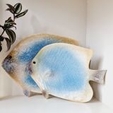 2 empty ceramic fish pockets