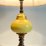 Old ceramic and bronze lamp