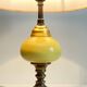 Old ceramic and bronze lamp