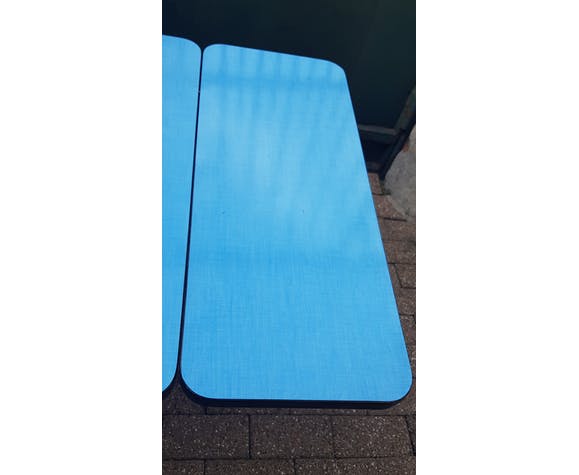 60's blue formica table